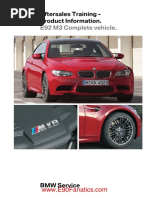 BMW M3 Aftersales Training Information PDF