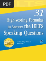 31 High-Scoring Formulas to Answer Every IELTS Speaking Question