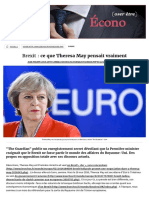 Brexit _ Ce Que Theresa May Pensait Vraiment, Europe