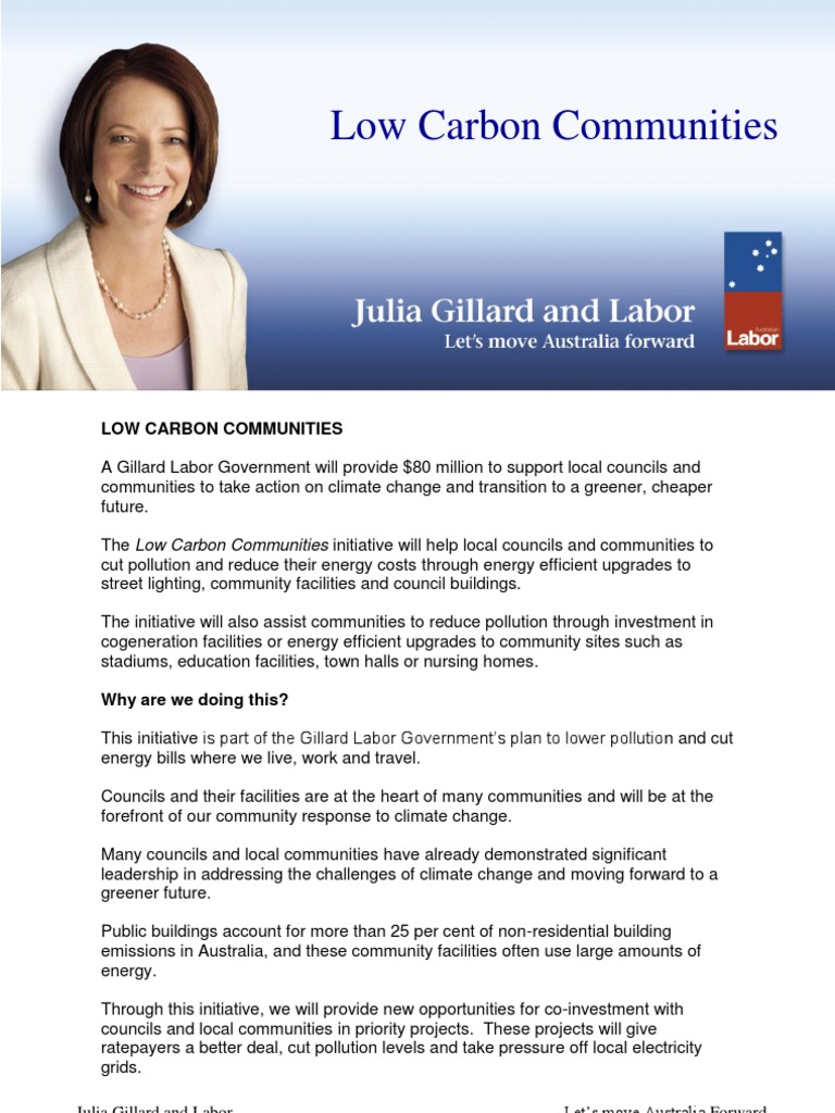 Low Carbon Communities Initiative | PDF | Low Carbon Economy ...