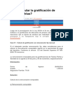 Como Calcular La Gratificación de Fiestas Patrias - MIGUEL TORRES