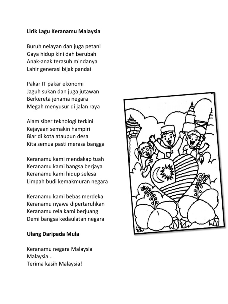 Lirik Lagu Keranamu Malaysia Pdf