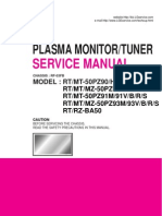 Plasma Monitor/Tuner: Service Manual