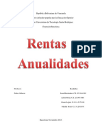 Anualidades o Rentas