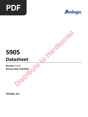 S905 Public Datasheet V1 1 4 Pdf Arm Architecture Central Processing Unit