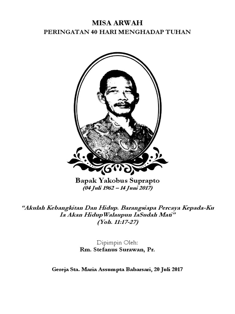 panduan misa 40 hari katolik lihat