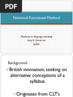 Notional Functional Method