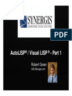 Autolisp / Visual Lisp - Part 1 Autolisp / Visual Lisp: Robert Green