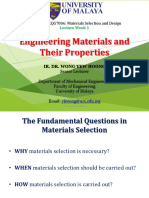 Lecture 1 L1b - Engineering Materials and Their Properties