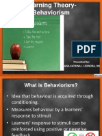 Behaviorism Learning Theory Explained