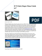 Prosesor AMD Vs Intel