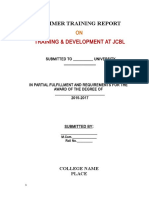 Final Report Training & Development at JCBL - HR - Pending To Send Jotsohi