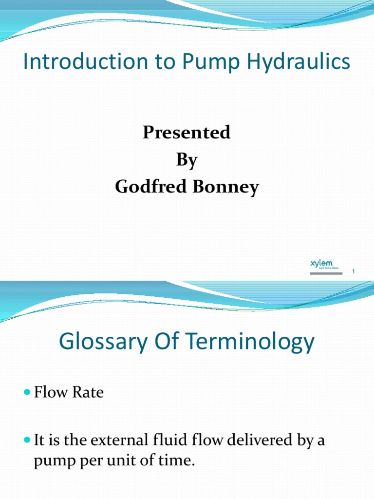 Pump Hydralics Training PDF Pump Energy Technology