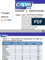 GESTÃO DA QUALIDADE E PRODUTIVIDADE 