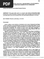 Fonética Francesa - Levantamento Dos Erros Mais Comuns