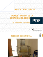 Mecánica de Fluidos - Demostración Del Teorema de Bernoulli