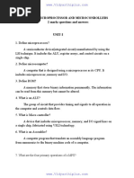 2 Marks Questions and Answers Ec65-Microprocessor and Microconrollers