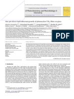 2009 One Pot Direct Hydrothermal Growth of Photoactive TiO2 Films On Glass