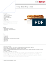 Bienenstich With Filling (Bee Sting Cake) : Ingredients