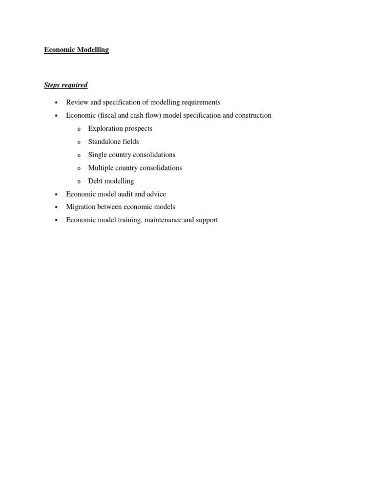 Economic Modelling | PDF | Finance & Money Management