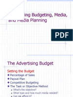 Advertising Budgeting, Media, and Media Planning