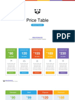 Price Table