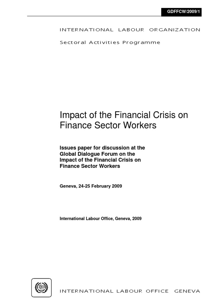 Impact of Financial Crisis on Finance Workers | PDF | Business | Social ...