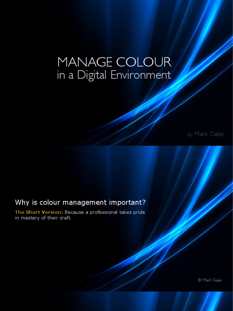 Manage Colour Ebook | PDF | Rgb Color Model | Communication Design