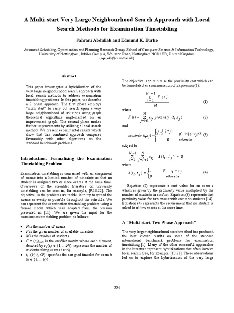 A Multi-Start Very Large Neighbour Hood Search Approach With Local ...