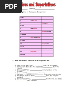 Comparatives and Superlatives Test