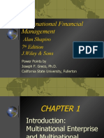 Multinational Financial Management: Alan Shapiro 7 Edition J.Wiley & Sons