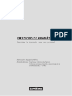 Ejercicios Gramatica Español