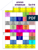 Horari Activitats Extraescolars Curs 17-18