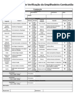 Liberação de máquina inspeção checklist