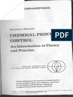 Solution Manual - Chemical Process Control by Stephanopoulos PDF