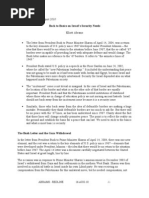  Basics on Israel's Security Needs 