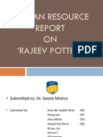 HR Report on Rajeev Pottery