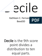 Decile (Math) Statistics