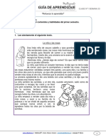 Guia de Aprendizaje MLenguaje 3BASICO Semana 23 2016