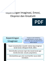 Kepentingan Imaginasi, Emosi, Ekspresi Dan Kreativiti