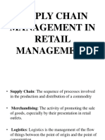 Supply Chain Management in Retail Management