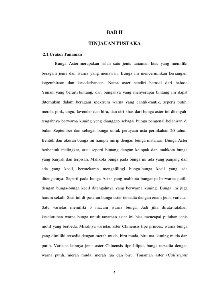 Identifikasi Antosianin Pada Bunga Aster