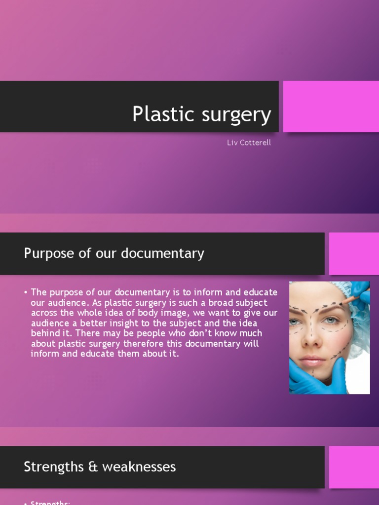 Plastic Surgery Liv Cotterell PDF Documentary Film Narrative