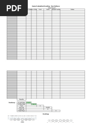 Play Call Sheet Template O