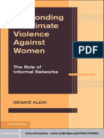 Renate Klein Responding To Intimate Violence Against Women The Role of Informal Networks PDF