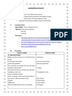 learning plan for science iv