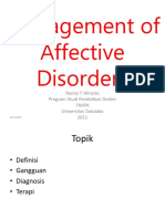 21 Management of Affective Disorder - Blok 18 - UNTAD - 2011