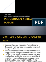 Perumusan Kebijakan Publik