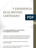 Razon y Experiencia en El Metodo Cartesiano