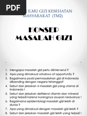 Dasar Ilmu Gizi Kesehatan Masyarakat Tm2